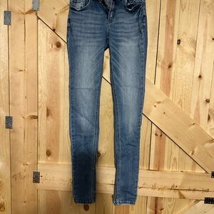 Kancan Women's Straight Leg Blue Jeans